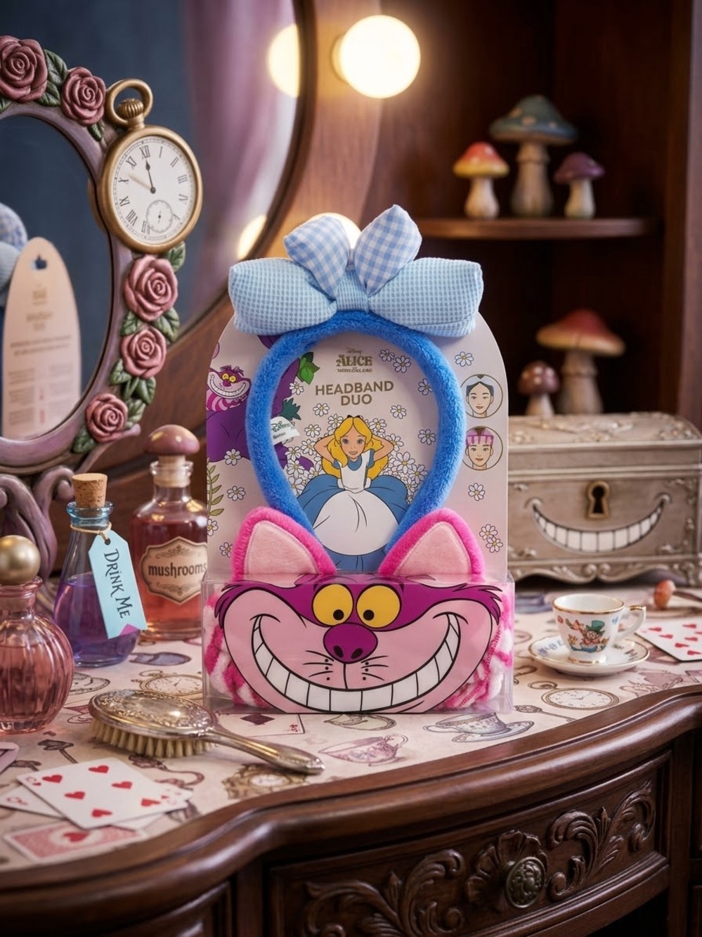 Disney Cheshire Cat Headband Duo - Pink & Blue